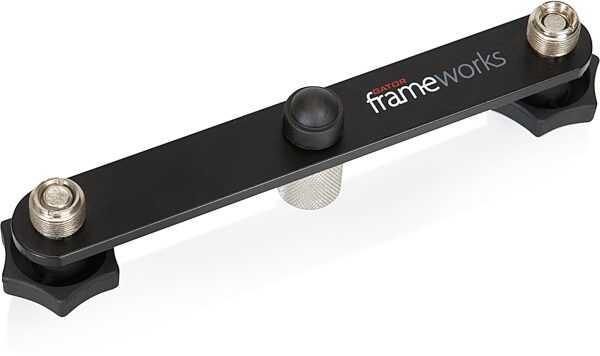 open zoom image for Gator GFWMIC1TO2 Frameworks 1-To-2 Stereo Mic Mount Bar, New, Action Position Side