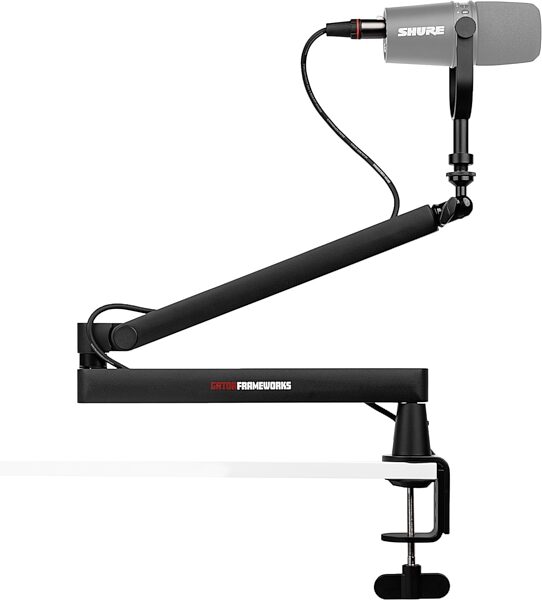 open zoom image for Gator GFWMICBCBM2500 Frameworks Low-Profile Broadcast Microphone Boom Arm, New, Action Position Back