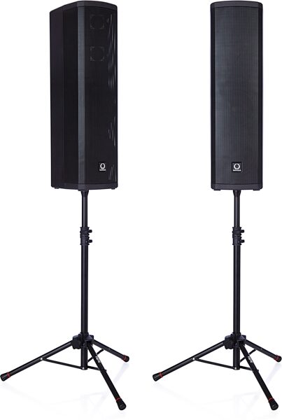 open zoom image for Gator GFWSPK0250SET Frameworks Mini Speaker Stands, New, Action Position Side
