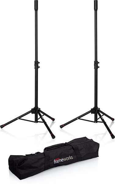 open zoom image for Gator GFWSPK0250SET Frameworks Mini Speaker Stands, New, Action Position Front