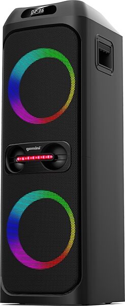open zoom image for Gemini GHK-2800 Bluetooth Speaker System with LED Party Lighting, New, Action Position Back