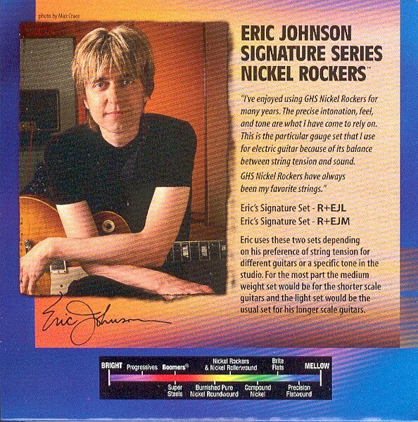 open zoom image for GHS Eric Johnson Nickel Rockers Electric Guitar Strings, Insert