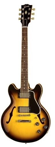 open zoom image for Gibson Memphis ES-339 Plain Top '59 Rounded Profile Neck Electric Guitar, with Case, Antique Vintage Sunburst