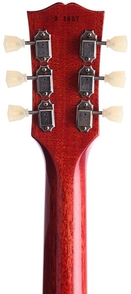 open zoom image for Gibson 1959 Les Paul Reissue Electric Guitar (with Case), Faded Tobacco - Headstock Back