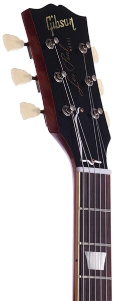 open zoom image for Gibson 1959 Les Paul Reissue Electric Guitar (with Case), Faded Tobacco - Headstock
