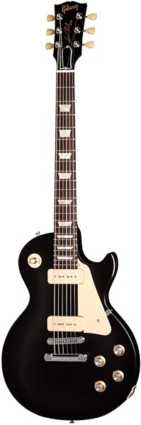 open zoom image for Gibson 1960s Les Paul Studio Tribute Dark Back Electric Guitar with Gig Bag, Satin Ebony