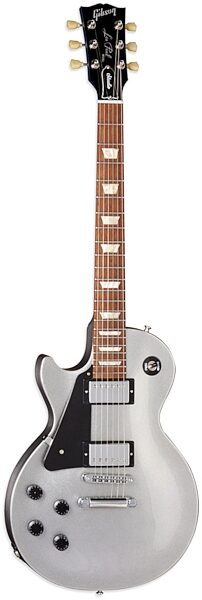 open zoom image for Gibson Les Paul Studio Left-Handed Electric Guitar, with Case, Silver Pearl with Chrome Hardware