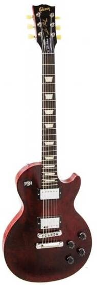 open zoom image for Gibson Les Paul '60s Tribute Min-ETune Electric Guitar (with Gig Bag), Wine Red