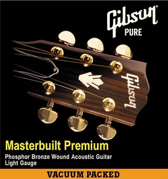 open zoom image for Gibson Masterbuilt Premium 80/20 Bronze Acoustic Guitar Strings, Main