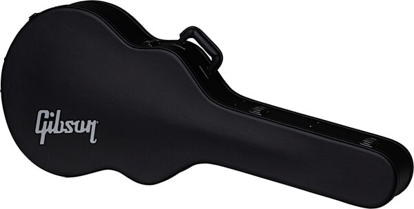 open zoom image for Gibson J-185 Jumbo Hardshell Acoustic Guitar Case, Modern Black, Action Position Back