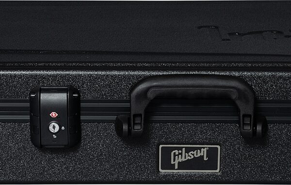 open zoom image for Gibson Deluxe Protector Flying V Electric Guitar Case, Black, Action Position Back