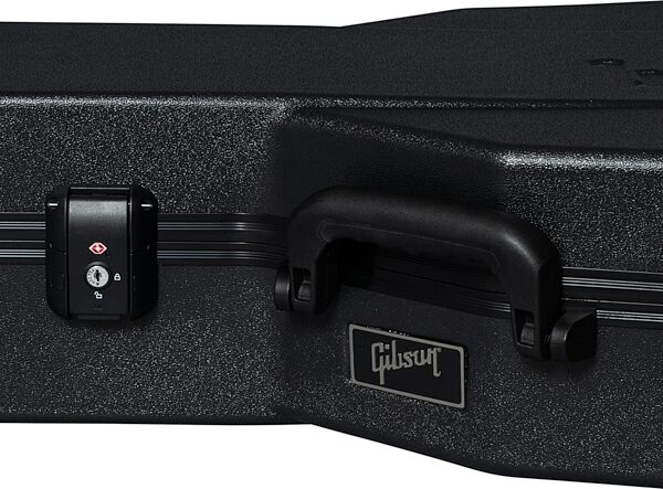 open zoom image for Gibson Deluxe Protector J-200 Jumbo Acoustic Guitar Case, Black, Action Position Back
