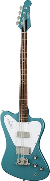 open zoom image for Gibson Non-Reverse Thunderbird Electric Bass (with Case), Pelham Blue, Open Box (Good), Action Position Back