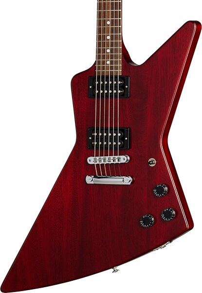open zoom image for Gibson '80s Explorer Electric Guitar (with Case), Cherry, Action Position Back