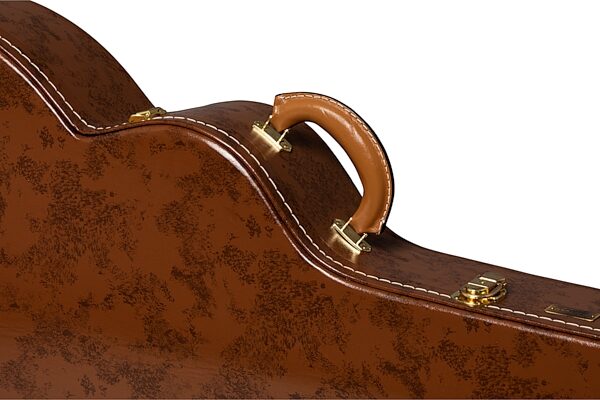 open zoom image for Gibson Lifton Historic Hard Case for SJ-200 Guitar, Brown and Pink, Action Position Back
