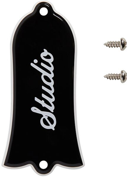open zoom image for Gibson Truss Rod Cover for Les Paul, Studio Black, Action Position Back