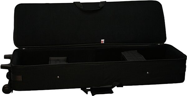 open zoom image for Gator GK4212 Lightweight Keyboard Case on Wheels, Open