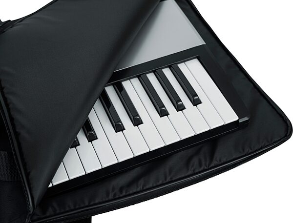 open zoom image for Gator Economy Keyboard Gig Bag, 49-Key, GKBE-49, Open Box (Like New), Action Position Back