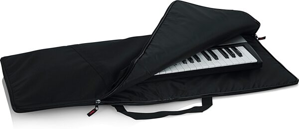 open zoom image for Gator Economy Keyboard Gig Bag, 49-Key, GKBE-49, Open Box (Like New), Action Position Back