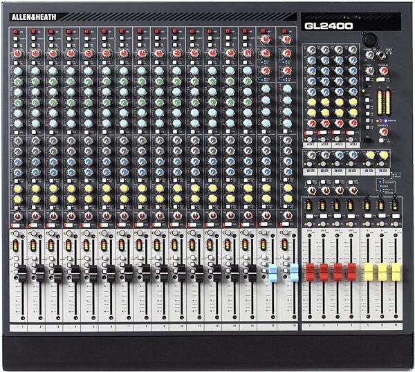 open zoom image for Allen and Heath GL2400-32 32-Channel Mixer, Top