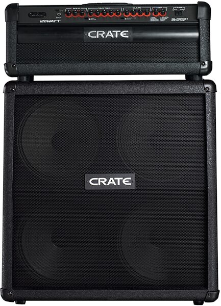 open zoom image for Crate Guitar Amplifier Half Stack with GLX1200H Head and G412SL Cabinet, Main