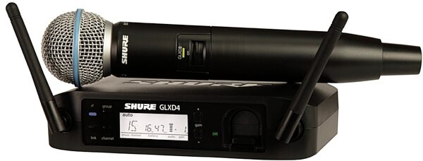 open zoom image for Shure GLXD24/B58 Handheld Digital Wireless Beta58 Microphone System, Main