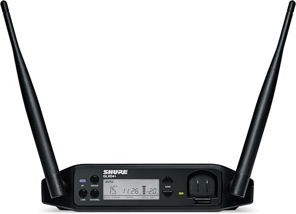 open zoom image for Shure GLXD14+ / WL93 Digital Lavalier Wireless System, Band Z3 (2.4/5.8 GHz), Action Position Back