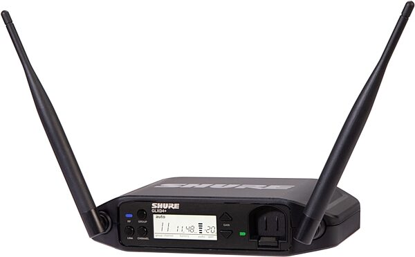 open zoom image for Shure GLXD14+ / WL93 Digital Lavalier Wireless System, Band Z3 (2.4/5.8 GHz), Action Position Back
