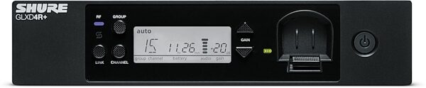 open zoom image for Shure GLXD14R+ / WL93 Digital Lavalier Wireless System, Band Z3 (2.4/5.8 GHz), Action Position Back