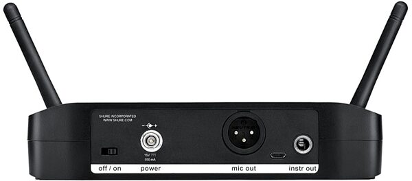 open zoom image for Shure GLX-D4 Digital Wireless Receiver, Back