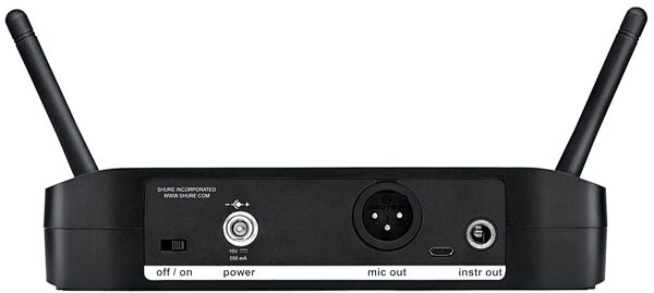 open zoom image for Shure GLXD24/B87A Digital Handheld Wireless Beta87A Microphone System, Rear