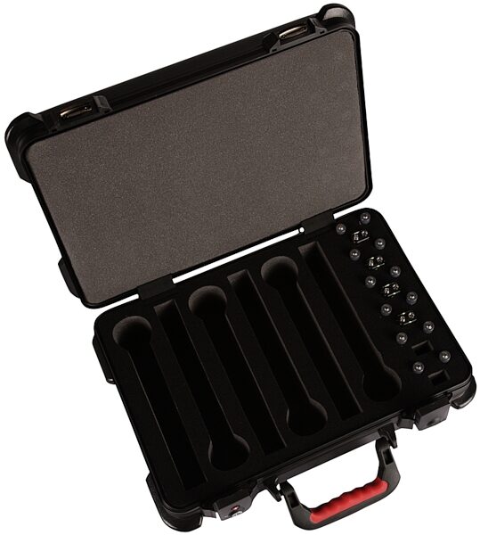 open zoom image for Gator GM-6W-TSA ATA 6 Microphone Case, Open
