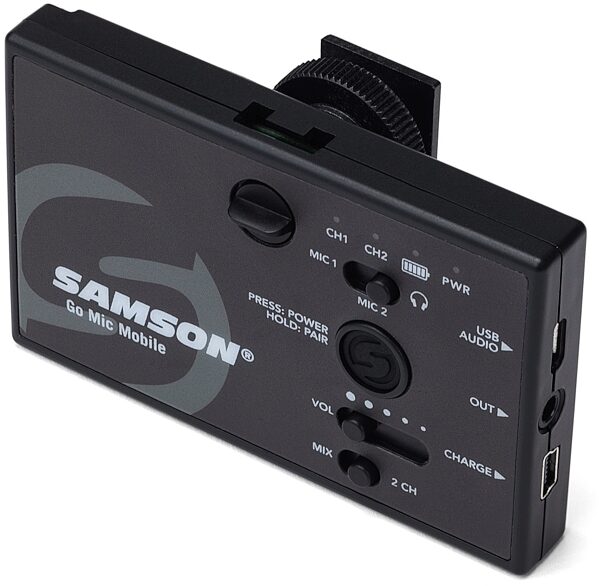 open zoom image for Samson Go Mic Mobile Receiver with Q8 Dynamic Handheld Microphone and Transmitter, New, Alt