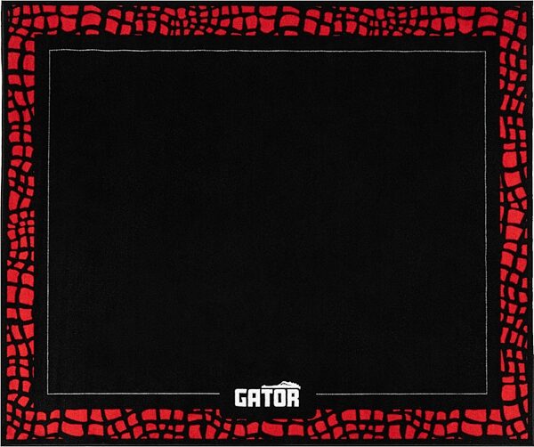 open zoom image for Gator Drum Rug, Black, 78 x 66 inch, Action Position Back