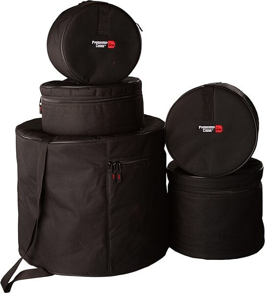 open zoom image for Gator GP Standard 100 5-Piece Padded Drum Bag Set, New, Main