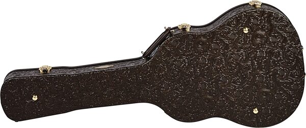 open zoom image for Taylor Grand Pacific Deluxe Acoustic Guitar Case, Western Floral, Action Position Back