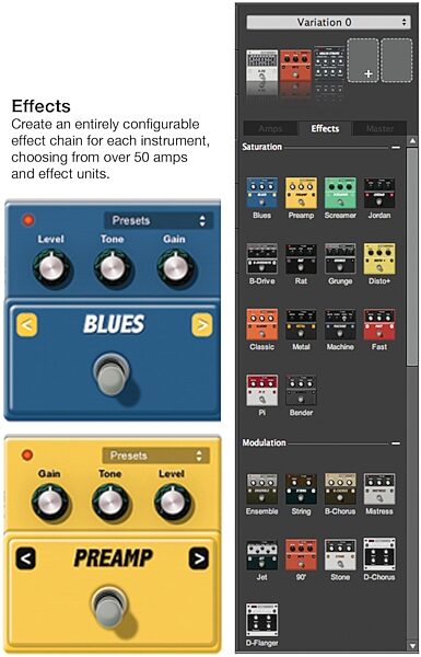 open zoom image for Arobas Music Guitar Pro Software (Mac, Windows and Linux), Guitar Pro 6 Effects
