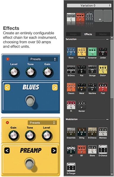 open zoom image for Arobas Guitar Pro 6 Deluxe Soundbank Edition (Mac and Windows), Effects