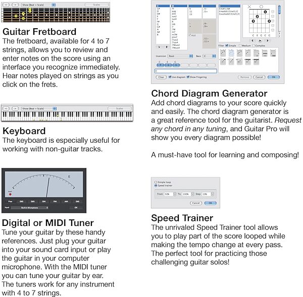 open zoom image for Arobas Guitar Pro 6 Deluxe Soundbank Edition (Mac and Windows), Tools