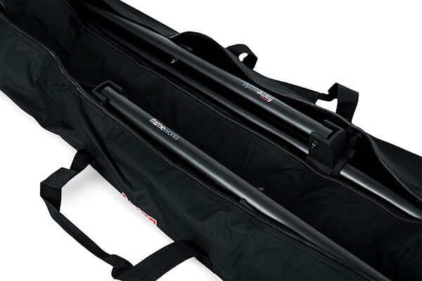 open zoom image for Gator GPA-SPKSTDBG-50DLX Double Speaker Stand Bag, New, Action Position Back
