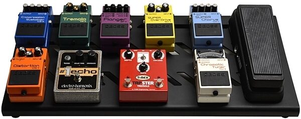 open zoom image for Gator GPB-BAK-1 Aluminum Guitar Pedalboard (with Carry Bag), Black, Top