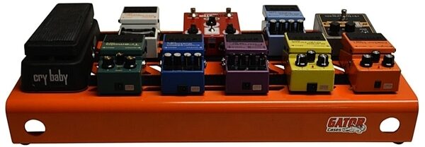 open zoom image for Gator GPB-BAK-1 Aluminum Guitar Pedalboard (with Carry Bag), Orange, Orange - Front