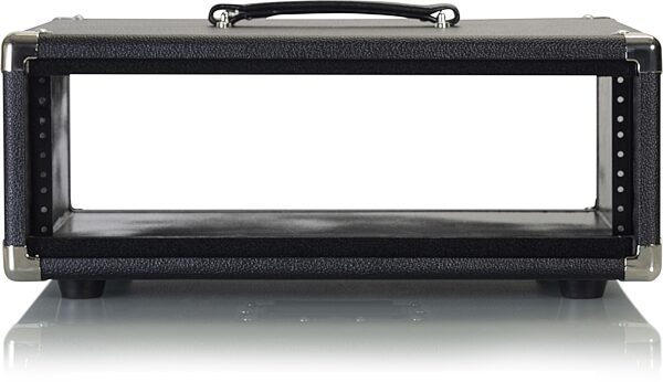 open zoom image for Gator GR-RETRORACK Vintage Amp Vibe Rack Case, Black, 3-Space, GR-RETRORACK-3BK, Action Position Back