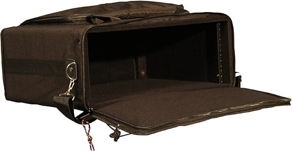 open zoom image for Gator GRBW4U Rolling 4-Space Rack Bag with Handle, Open View