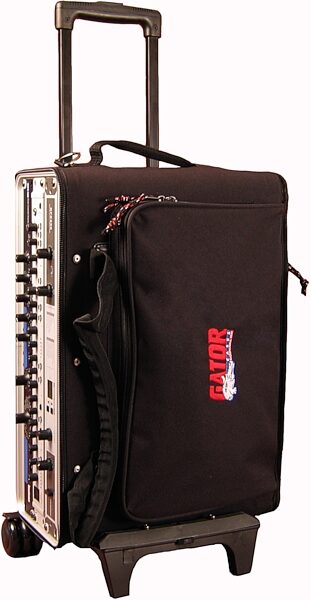open zoom image for Gator GRBW2U Rolling 2-Space Rack Bag with Handle, In Use