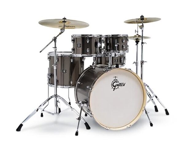 open zoom image for Gretsch GE4E825Z Energy Drum Set, 5-Piece, Grey Steel, view