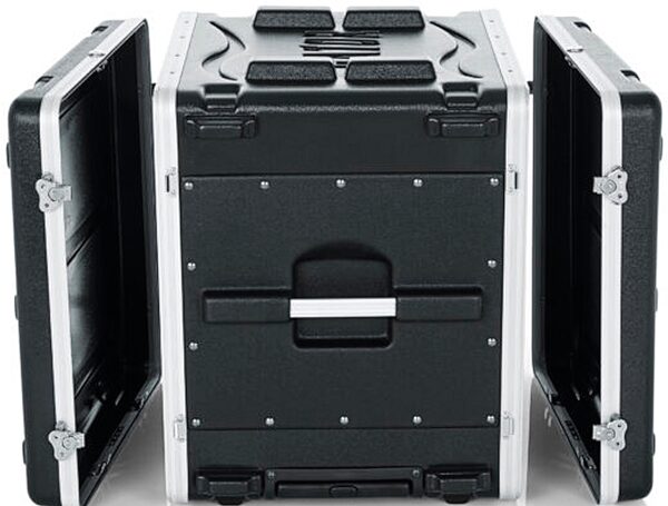 open zoom image for Gator GRR-10PLUS 10U Powered Rolling Rack, New, Action Position Back