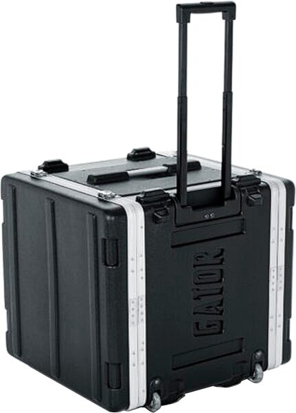 open zoom image for Gator GRR-10PLUS 10U Powered Rolling Rack, New, Action Position Back