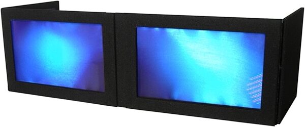 open zoom image for Grundorf G-Screen GS-LS1658T Tabletop DJ Facade, Black Lycra/Black Carpet, GS-LSB1658TB, Black