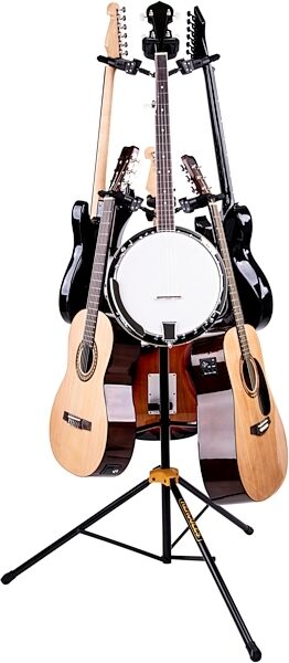 open zoom image for Hercules GS526B PLUS Auto Grip 6 Guitar Stand, New, Action Position Back